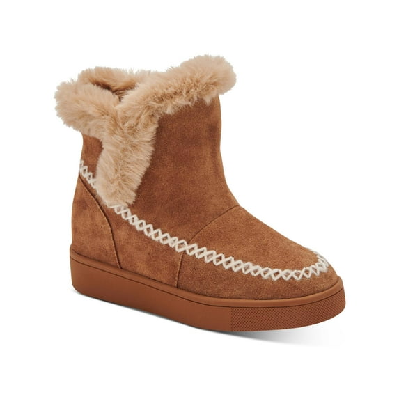 Aqua College Womens Anka Suede Faux Fur Winter & Snow Boots