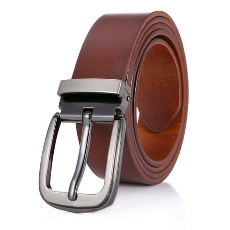 Mio Marino Men’s Removeable Buckle Leather Dress Belt