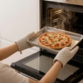 thumbnail image 3 of 11" Stainless Steel Baking Pan & Rack Set - 2 Piece Oven Tray for Roasting and Baking, 3 of 8