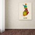 thumbnail image 3 of Trademark Fine Art "Finland Watercolor Map (Suomi)" Canvas Art by Michael Tompsett, 3 of 3