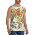 thumbnail image 2 of Balery Ducks and Flowers Men's Sleeveless Muscle Shirts Workout Tank Top, Moisture Wicking, Odor Protection-XX-Large, 2 of 8