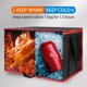 thumbnail image 3 of Paquete de 2 bolsas aisladas de entrega de alimentos para comidas frías y calientes, color negro, bolsa aislante para catering, calentador de pizza grande, 3 of 4