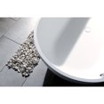 thumbnail image 4 of Kingston Brass VRTRS703520 70" Solid Surface Oval Double Ended Freestanding Tub with Drain, Matte White, 4 of 7