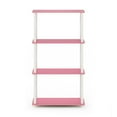 thumbnail image 5 of Furinno 23.6"W x 11.4"D x 43.25"H 4-Shelf Freestanding Shelves, Pink and White, 5 of 6