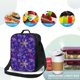 thumbnail image 4 of Disketp blue purple Snowflake Bolsa Térmica Estampada para Almuerzo, Lonchera para Hombres y Mujeres Adultos, 4 of 7