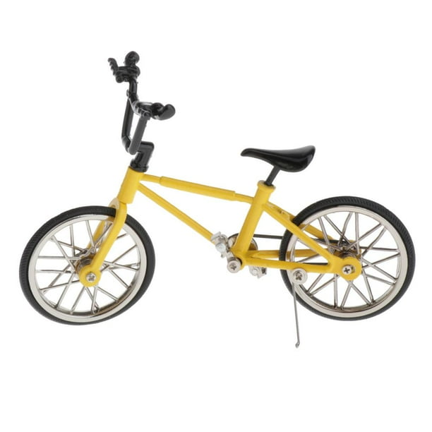 Bicicleta clásica 1:16 de modelo de bicicleta de carretera de aleación, Mini juguetes de bicicleta para dedos para niños Colecciones de reg Amarillo Sunnimix Juguete de bicicleta fundida a presión