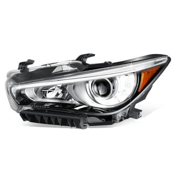DNA Motoring OEM-HL-0181-L For 2014-2017 Infiniti Q50 LED Projector Headlight Lamp Left Dirver Side