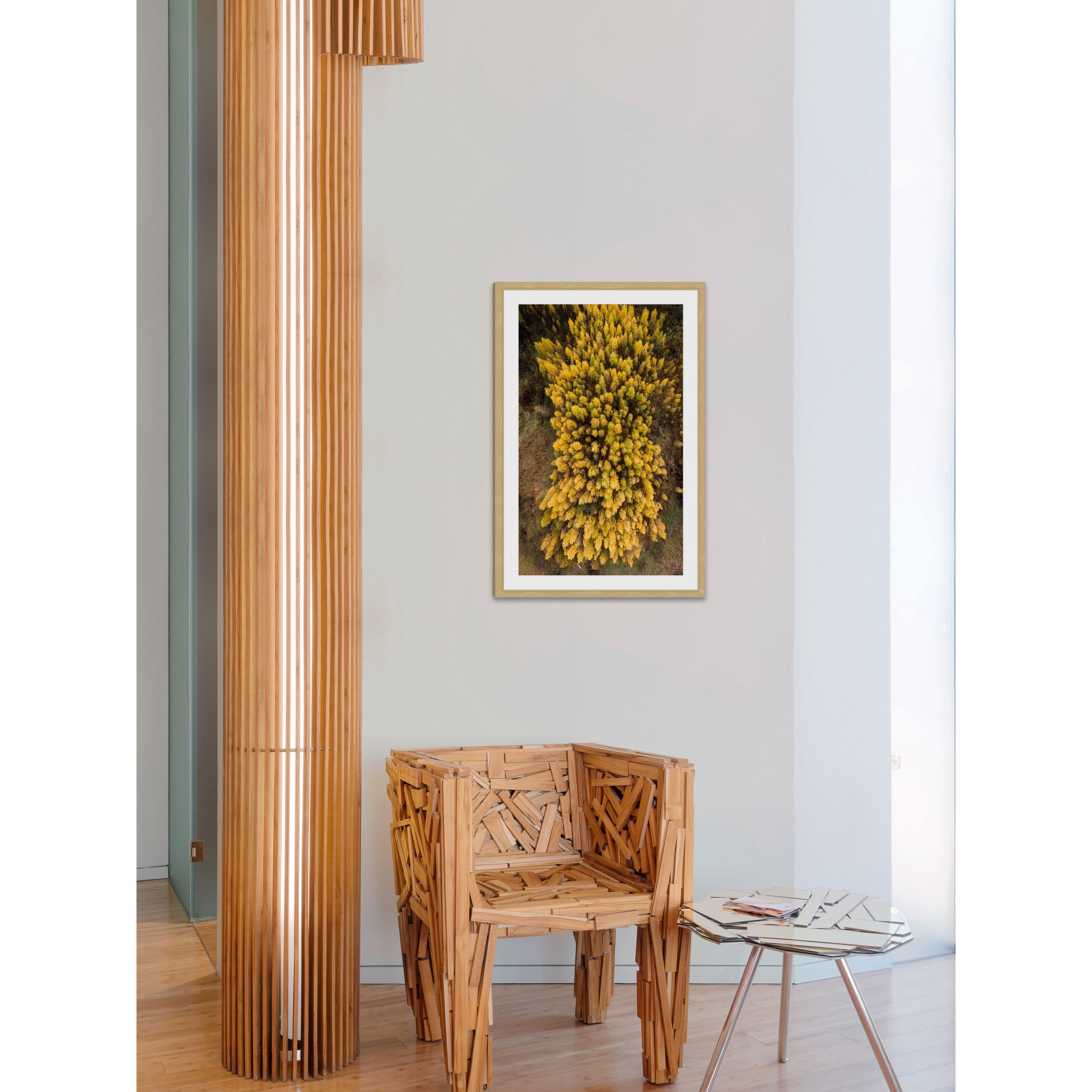 Marmont Hill "Yellow Flora" by Karolis Janulis Framed Painting Art Print
