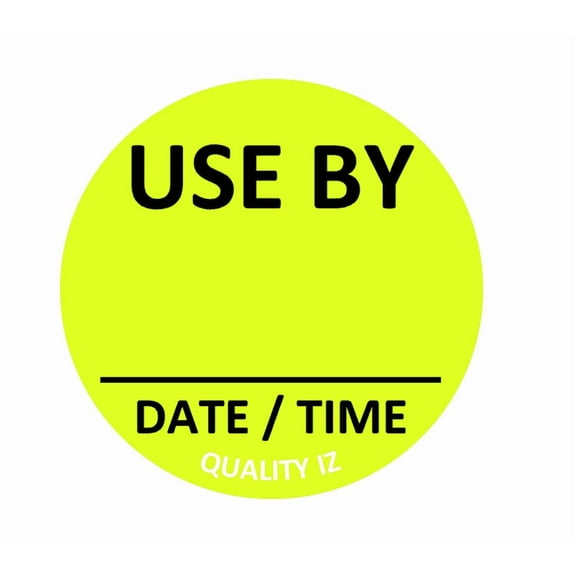 Use By Date Time Labels (500 roll), Writable Inventory Stickers
