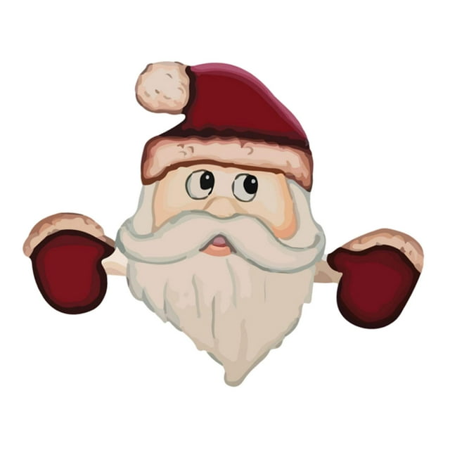 Adornos navideños para vallas de jardín al aire libre, letreros de valla, adornos navideños DIY. Estilo E