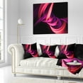 thumbnail image 3 of Designart Fractal Purple Connected Stripes - Contemporary Throw Pillow - 16x16, 3 of 5