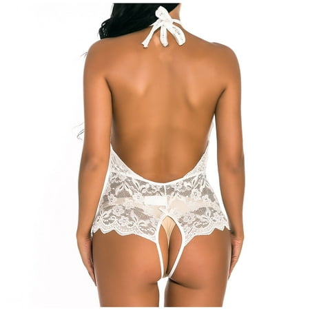 

Utoimkio Lingerie for Women Plus Size Women Elegant Fashion Sexy Lingerie Lace Gauze Underwear Siamese Bodysuit