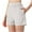 White, variant on Teissuly Women'S Solid Color Casual Drawstring Sports Shorts With Pocket