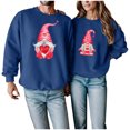 thumbnail image 1 of Gibobby Sudadera sin capucha y ocio Sudadera con capucha de estilo informal y deportivo para pareja con estampado de animados del día de San Valentín para amantes (para mujeres)(Azul, M), 1 of 5