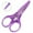 purple, variant on FACEGA Scissors All Purpose,Straight Handle 3.5" Adult Scissors,With Protective Cover Mini Scissors,Pink