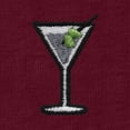 thumbnail image 2 of Dalix Martini Embroidered Lightweight Relaxed Jersey Tee Summer Cute Food Womens in Maroon 2XL XX-Large, 2 of 5