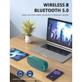 thumbnail image 3 of LENRUE Bluetooth Speaker, Wireless Portable Speaker with Loud Stereo Sound, Rich Bass, 12-Hour Playtime, Built-in Mic. Perfect for iPhone, Samsung and More, 3 of 4
