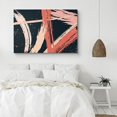 thumbnail image 2 of PixonSign Canvas Print Wall Art Geometric Pink White Lines Abstract Shapes Illustrations Modern Art Minimalist Colorful Multicolor Ultra for Living Room, Bedroom, Office - 16"x24", 2 of 5