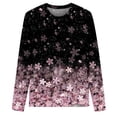 thumbnail image 3 of Womens Tie Dye Tops Casual, Womens Long Sleeve Blouses Floral Print Tee T-Shirt Casual Loose Lightweight Workout Shirts, 3 of 3