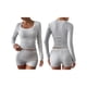 thumbnail image 3 of Conjunto Deportivo de Yoga para Mujer de 2 Piezas: Camiseta de Larga Ajustada y Shorts. Fresno de Flor L, 3 of 7
