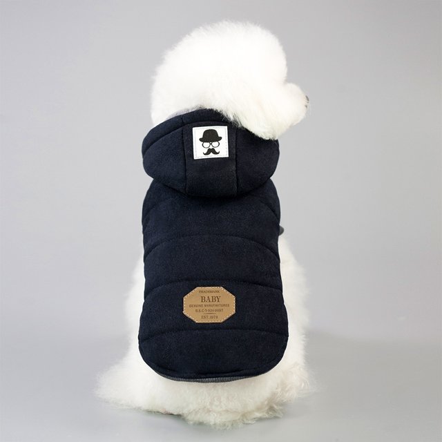 Ropa de invierno cálida de lana para perros pequeños, chaqueta para cachorros, abrigo acolchado para perros, sudadera con capucha para chihuahua, traje para shih tzu, disfraces para yorkshire terrier.