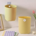 thumbnail image 5 of Small Trash Can with Lid, Mini Trash Can for Bathroom, Office and Bedroom, Small Bathroom Garbage Can with Swing Top, Compact Waste Basket for Desk, Dorm & Home, Yellow - Xuniizn, 5 of 7