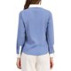 thumbnail image 3 of CAMISA DE TRABAJO DE MANGA LARGA CON BOTONES PARA MUJERES CHIC COLOR BLOCK XS AZUL, 3 of 7