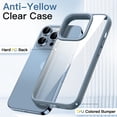 thumbnail image 3 of JETech Case for iPhone 13 Pro Max 6.7-Inch, Shockproof Phone Bumper Cover, Solid Color Matte TPU Frame, Anti-Scratch Clear Back (Sierra Blue), 3 of 6