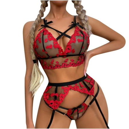 

Womens Lingerie Set Women Sexy Lace Perspective Babydoll G-String Thong Stocking Underwear Nightwear Mesh Pajamas Lingerie Sets Plus Size Christmas Sexy Lingerie
