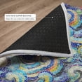 thumbnail image 6 of Addison Rugs Dream Shag Premium Machine Washable Transitional Mosaic Waves Ocean Round Rug, 8' x 8', 6 of 8