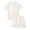 White, variant on Kids Summer Outfits 2 Pack UPF50+ Crew Neck Short Sleeve Tops & Side Splited Shorts Two-piece Set Boys Causal Leisure Daily Wear