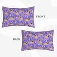 thumbnail image 2 of Honeii Pugs and Flowers Decorative Throw Pillow Case - Elevate Your Couch, Sofa, or Bed with Stylish Home Decor, Perfect Gift Idea-16"x24", 2 of 6