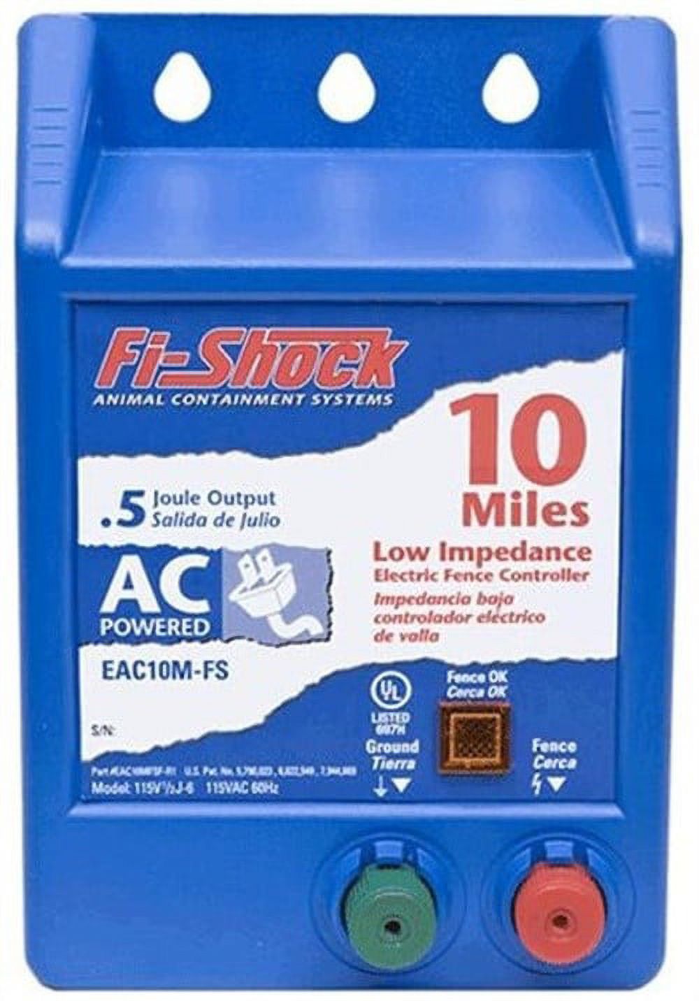 Fi-Shock EAC100M-FS Energizzatore Per Recinzione Elettrica – Bassa Impedenza 100 Miglia – 110-120V - Foto 4