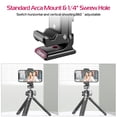 thumbnail image 2 of Metal Phone Tripod Mount 3 Cold Shoes & Arca Port, 360° Smartphone Tripod Adapter for iPhone Samsung Cell Phone Stand Holder for Desktop Tripod Video Live Streaming Vlogging Rig, 2 of 5