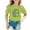Light Green, variant on Toddler Girls Cartoon Graphic T Shirt Short Sleeve Summer Casual Tshirt, Sizes 3-12