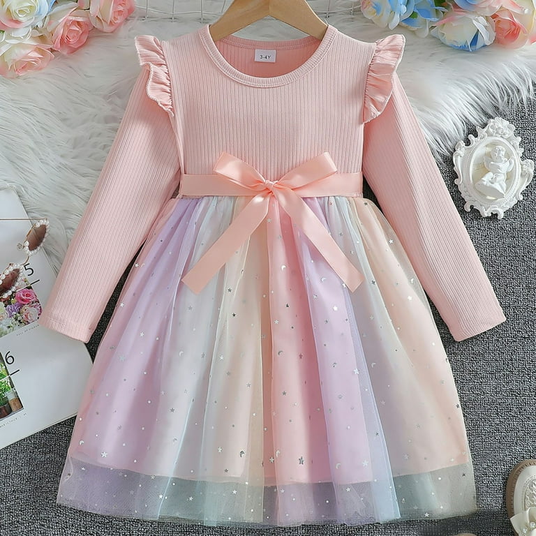 bohemian dresses fall Vintage Flower Tutu Dress Pink / 12M main image 0