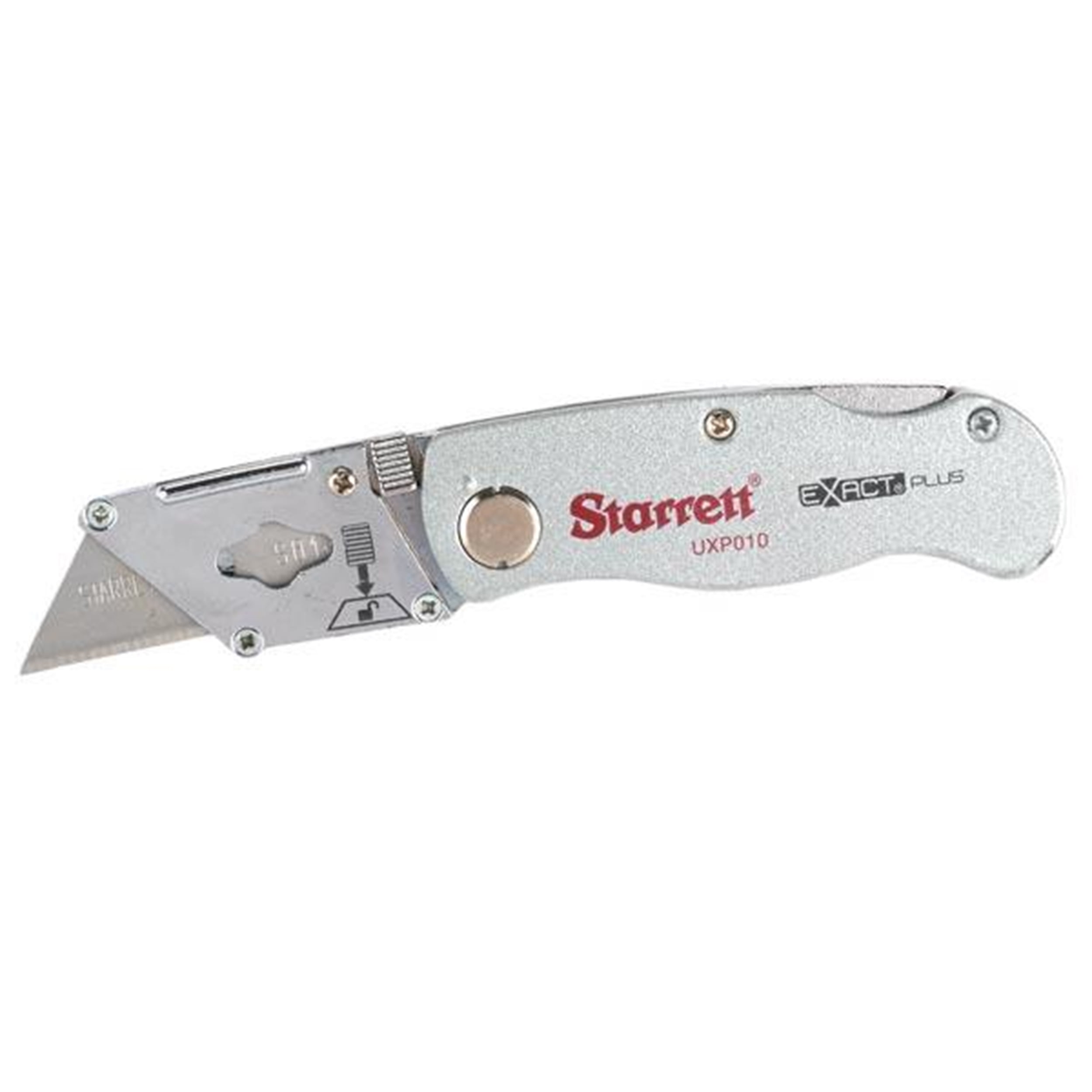 Starrett Exact Plus Aluminum Folding Blade Utility Knife, Model KUXP010