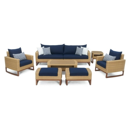 RST Brands Mili Wicker 8 Piece Patio Conversation Set