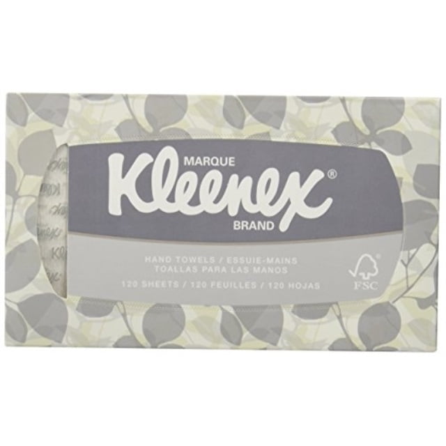 kleenex popup box hand towels, paper, 9 x 101/2, 120/pack Walmart