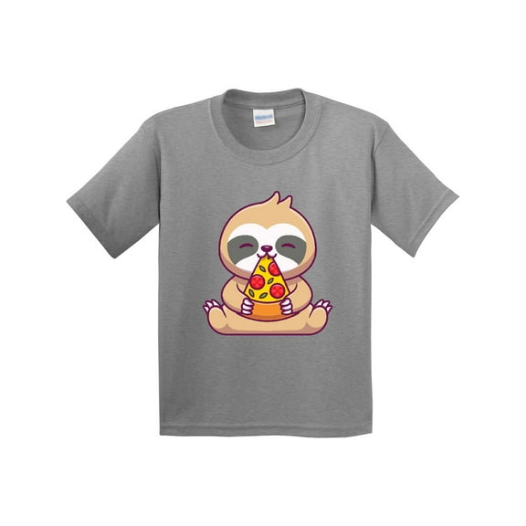 Inktastic Sloth Pizza Youth T-Shirt