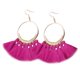 thumbnail image 3 of Qarigey Pendientes llamativos de moda con borlas bohemias y borlas bohemias para mujer Ropa, zapatos y accesorios Miscelánea Rosa roja, 3 of 3
