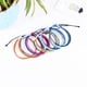 thumbnail image 5 of Qarigey de hilo Pulseras boho hechas a mano para niñas adolescentes Rosa + Naranja Type3 NO3, 5 of 6