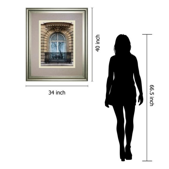 Classy Art DM5883 34 x 40 in. Rue de Paris I par Tony Koukos Encadrée Impression Murale Art