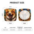 thumbnail image 6 of Lsque Artistic Sunflower Corgi Printed Square Couch Cushion Covers, Floral Sofa Cushion Covers Replacement, Stretch Couch Covers for Couch-16.9in, 6 of 9