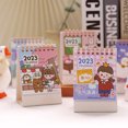 thumbnail image 2 of Desk Calendar Cartoon Design Ornamental Delicate Pattern Double Ring Page Turning with Cardboard Base Time Management Plan Mini 2023 Standing Flip Calendar for Office, 2 of 7