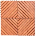 thumbnail image 2 of Outdoor Patio 12-Diagonal Slat Interlocking Deck Tile, 2 of 4