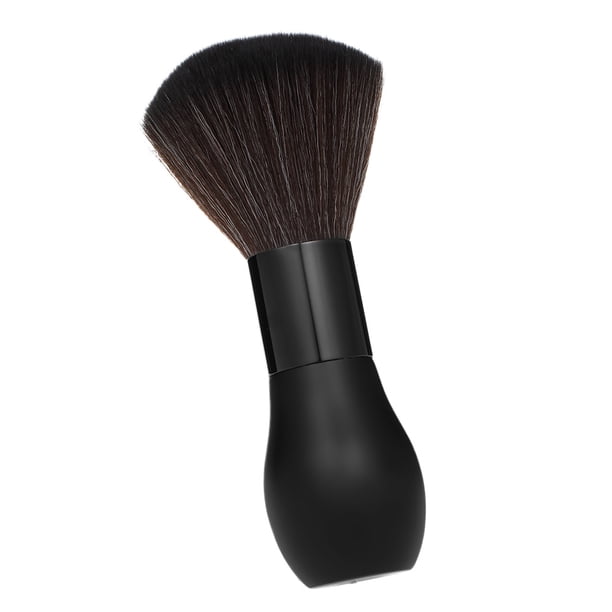 Cepillo Limpiador de Pelos para Cortes de Cabello, Cerdas Suaves de Nylon y Mango Cómodo, Ideal para Eliminar Residuos y Polvo en Superficies, Diseño Práctico con Refuerzo Metálico, Color Negro.
