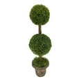 thumbnail image 2 of FYHALE 2026 New 3FT Artificial Ball Boxwood Trees, UV Resistant & Weatherproof Outdoor Fake Plants for Low Maintenance Indoor, Garden & Patio, 2 of 6