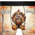 thumbnail image 4 of Happy Thanksgiving Weimaraner Turkey Costume Pumpkins Autumn Leaves All Over Print Boxer Briefs Underwear for Men Dad Weim Gray Ghost Dog Lover - 13014, 4 of 6