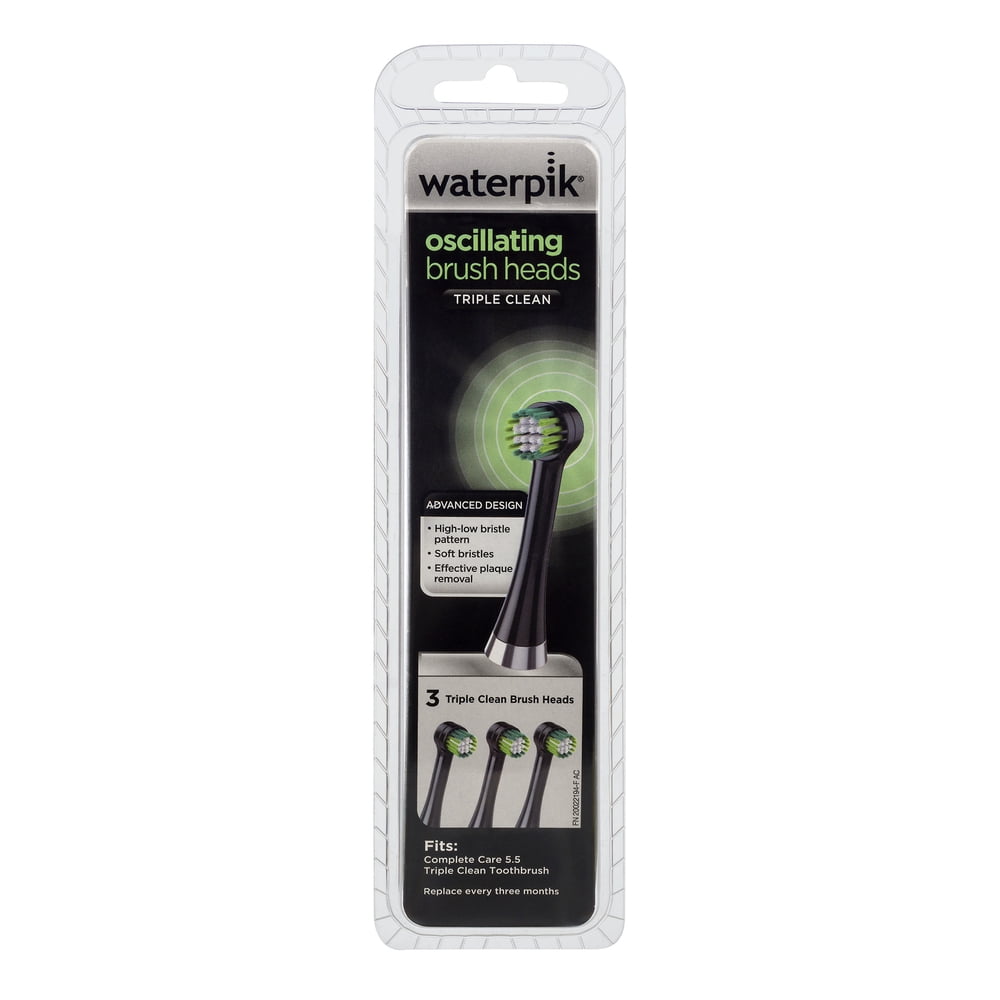 Waterpik Oscillating Brush Heads Triple Clean 3 CT3.0 PACK Walmart